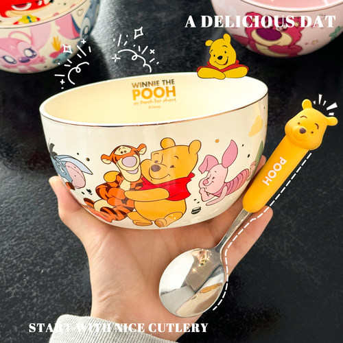 小熊维尼陶瓷面碗高颜值大容量