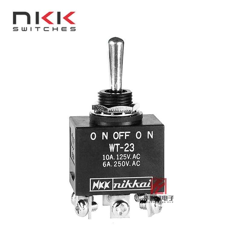 日本NKK WT23T WT-23AT WT-23 6脚3档摇臂开关防水IP67螺丝脚