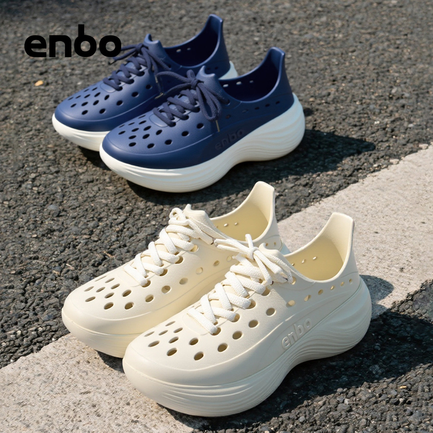 ENBO运动鞋男2025夏季新款镂空透气休闲鞋四季款防滑旅行徒步凉鞋,流行男鞋,时尚休闲鞋,淘宝优惠券,粉丝福利购,淘宝优惠卷