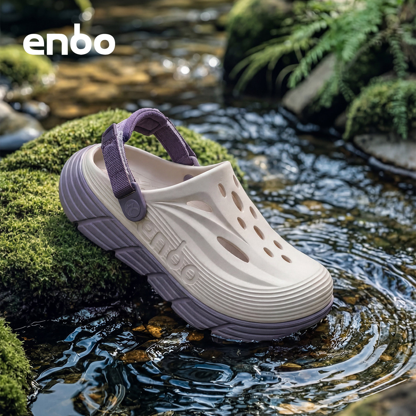 ENBO洞洞鞋女夏季运动登山碳板支撑厚底增高外穿情侣款沙滩包头拖