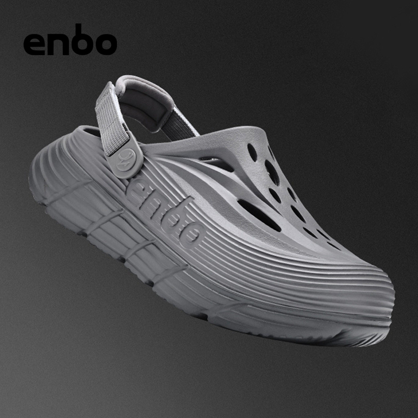 ENBO洞洞鞋男夏季2026新款户外包头沙滩外穿防臭防滑耐磨凉拖