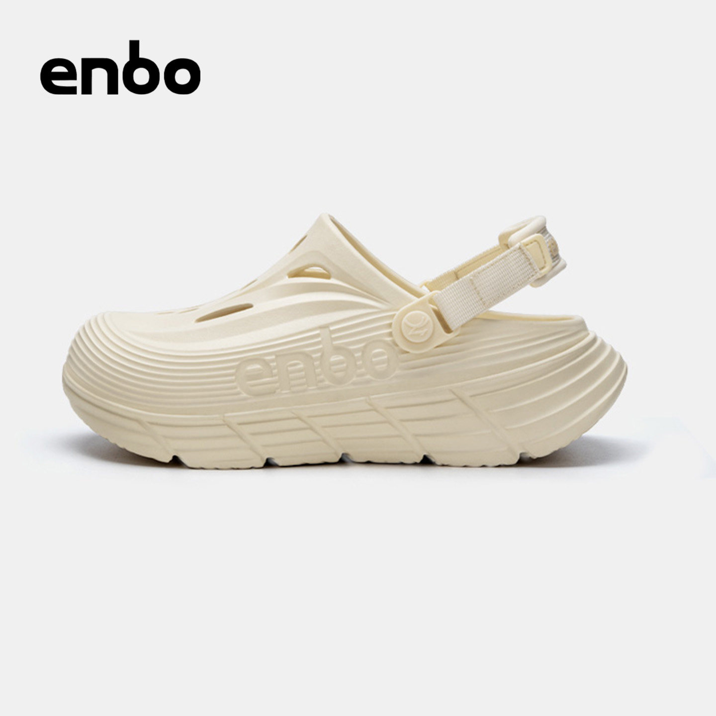 ENBO夏季新款洞洞鞋男款户外包头沙滩休闲外穿防臭防滑耐磨凉拖鞋