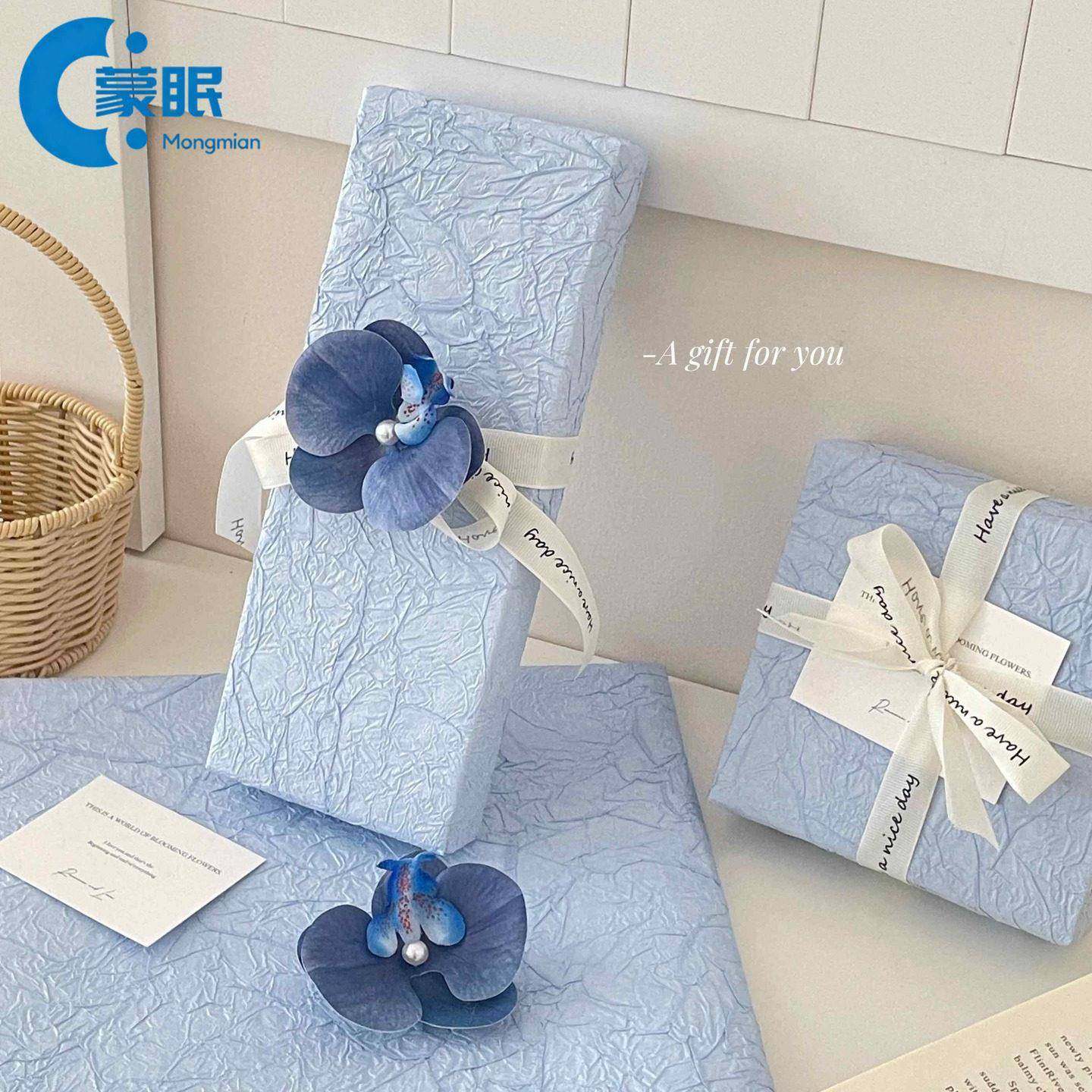 情人节花束包装纸蓝色系菸盒包装石纹纸高质感褶皱纸送男友礼物包,节庆用品/礼品,节日装扮用品,淘宝优惠券,粉丝福利购,淘宝优惠卷