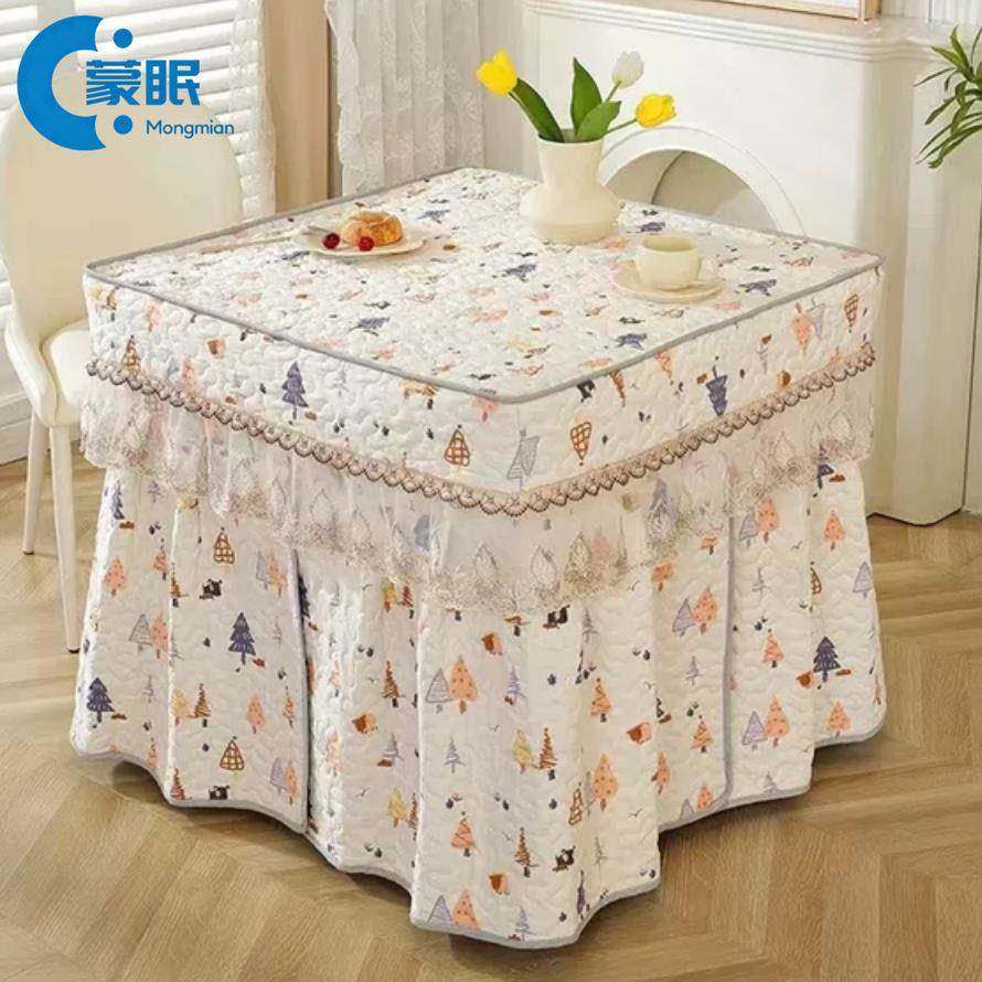烤火桌套桌布烤火罩盖正方形烤火桌子罩套方桌 电炉罩桌布冬季加,居家布艺,烤火罩,淘宝优惠券,粉丝福利购,淘宝优惠卷