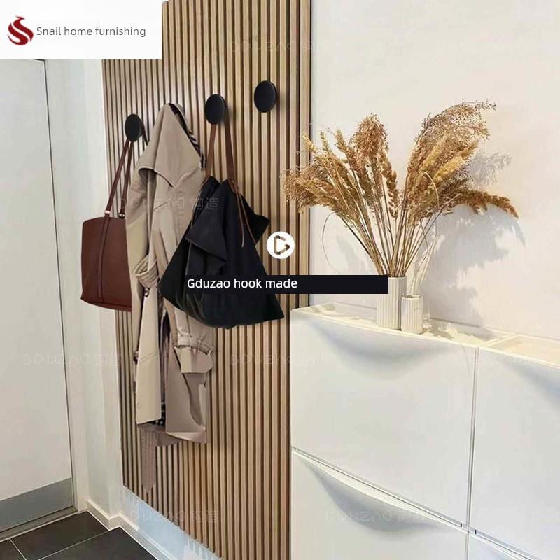 格栅板实木格栅板格栅板专用挂钩钩格栅板装饰衣帽钩玄关柜子铁艺