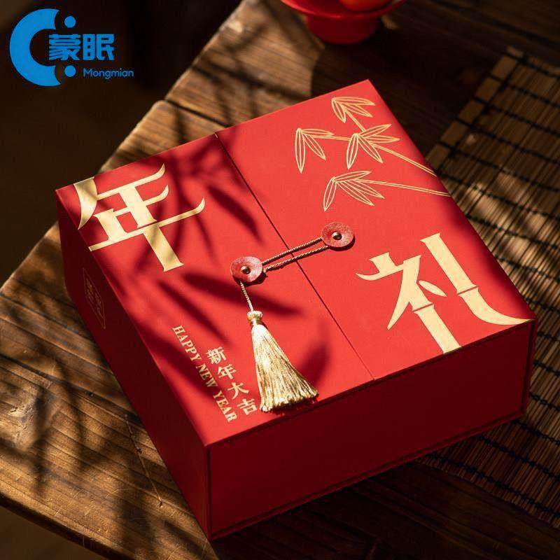 新年礼盒高级红色新年礼盒包装盒烘焙春节手提过年饼乾太妃糖果盒,节庆用品/礼品,创意礼盒/礼品套组,淘宝优惠券,粉丝福利购,淘宝优惠卷