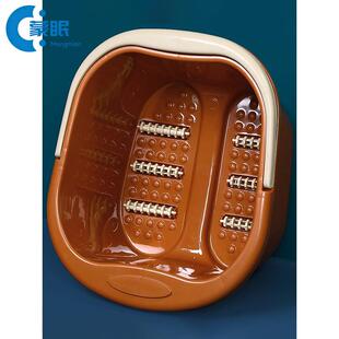 特厚1斤8两重940克塑料长方形带提手大足浴桶纯色通用巨厚洗脚盆