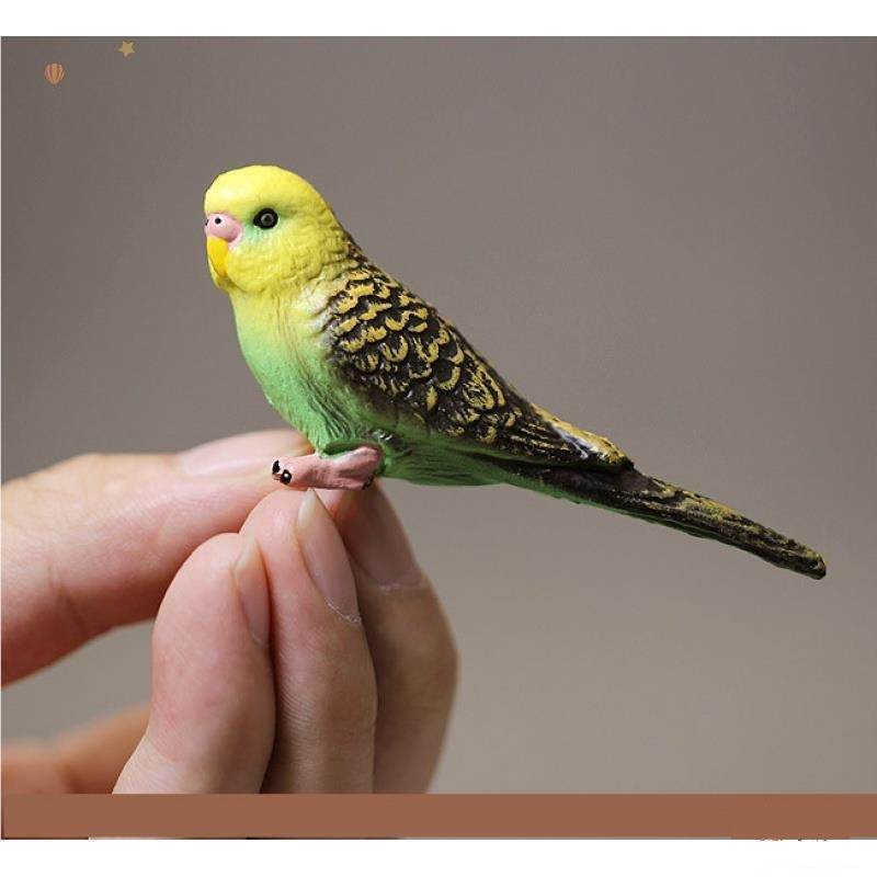 仿真动物 鸟类 蓝i色鹦鹉 小鸟玩具塑料玩偶模型手办摆件