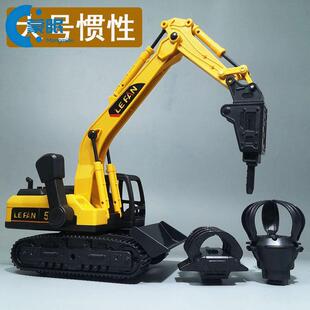 儿童手摇挖机玩具车工程车挖掘机抓夹机钻地机抓机夹子车男孩益智