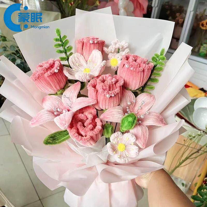 情人节手工diy扭扭棒花束玫瑰花手工编织diy材料包送闺蜜女友百合,节庆用品/礼品,创意礼盒/礼品套组,淘宝优惠券,粉丝福利购,淘宝优惠卷
