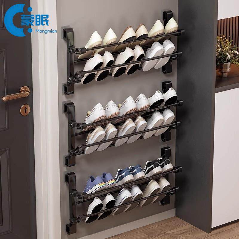 鞋架鞋柜卫生间凉拖鞋架壁挂式免打孔可折叠家用门口小窄多层鞋架,居家日用,居家日用套装,淘宝优惠券,粉丝福利购,淘宝优惠卷