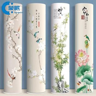 立地式空调防尘罩空调防尘罩中古风空调防尘罩立式圆柱形柜机圆形