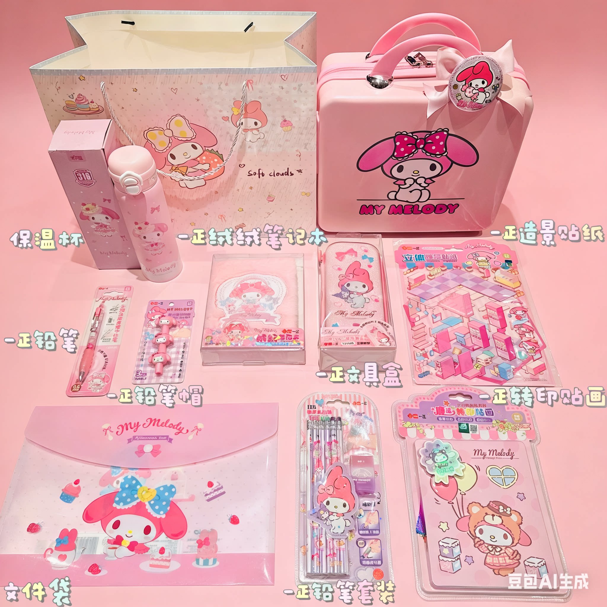 美乐蒂儿童生日伴手礼定制礼品儿童节礼品新年礼品开学