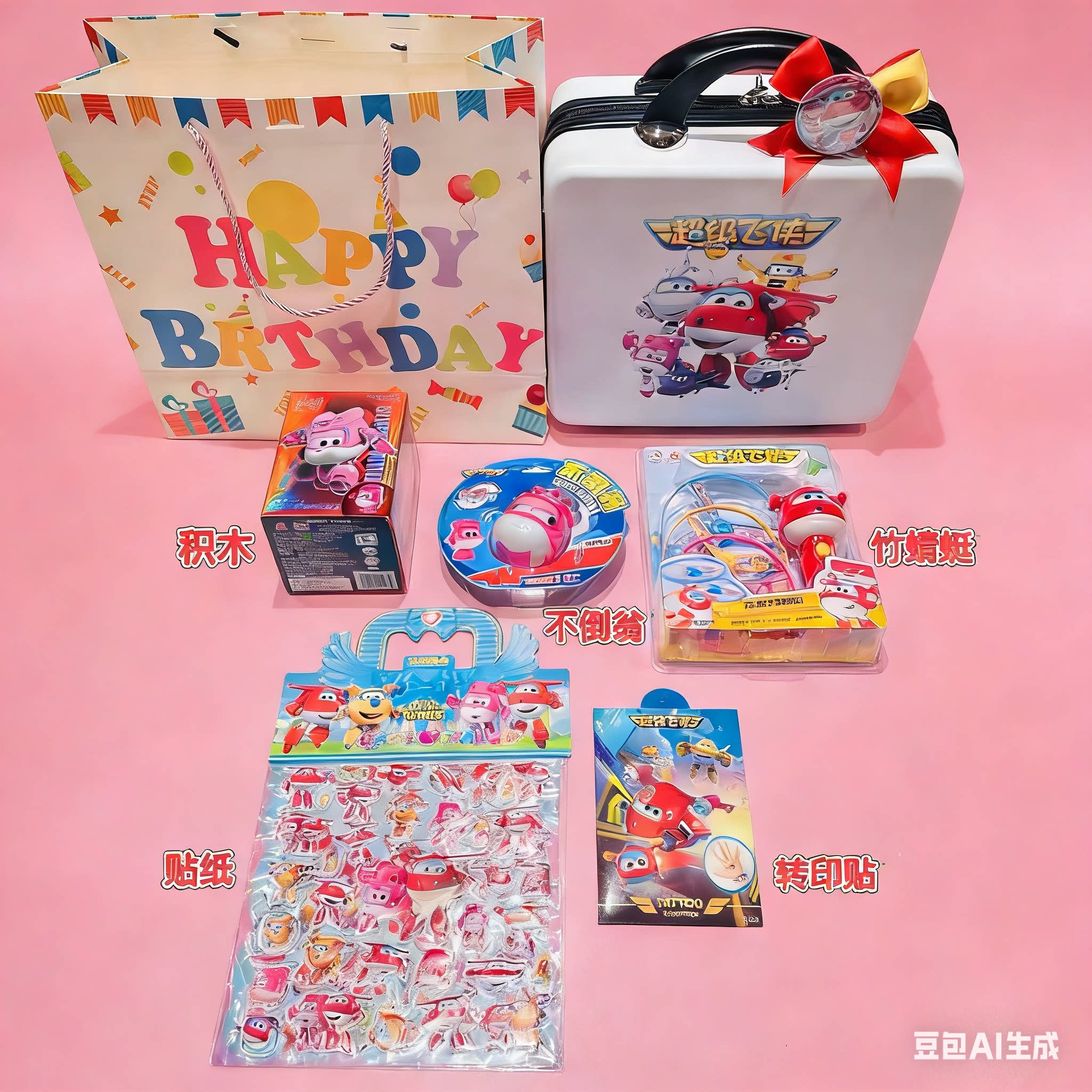 超级飞侠生日伴手礼儿童节礼品开学礼品生日回礼玩具文具学生