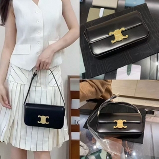 法国免税 金属凯旋门logo手提包女斜跨包休闲 СЕLINЕ2025新款