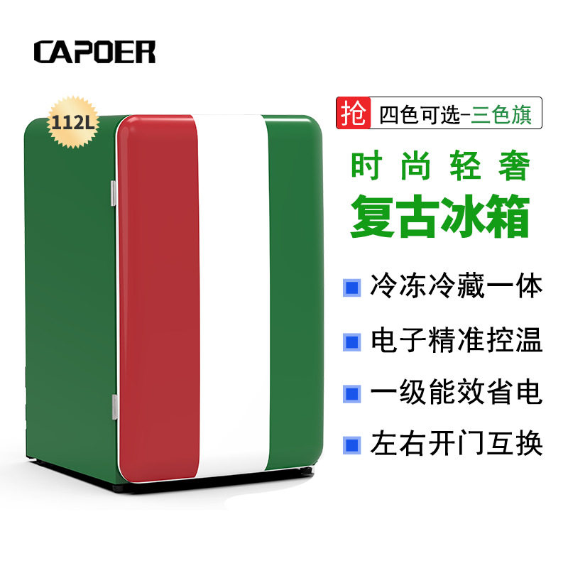 欧式复古冰箱节能家用办公室小冰箱冷冻冷藏饮料水果保鲜母乳冰箱