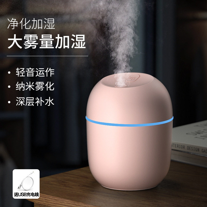 创意彩蛋加湿器 usb小型迷你氛围灯桌面喷雾补水仪家用加湿器