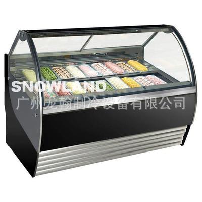 冰淇淋柜冷风冰柜商用冷冻展示柜无霜玻璃透明冰淇淋展示柜