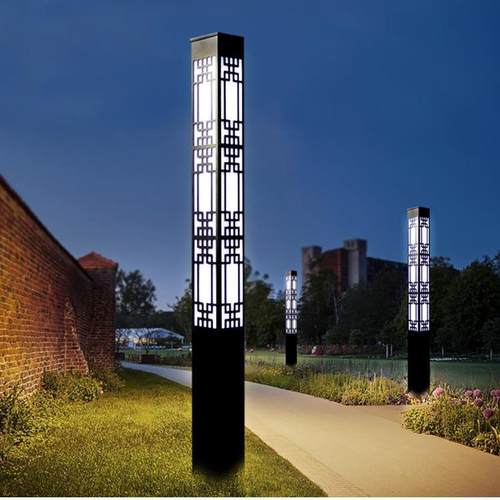 景观灯户外庭院灯LED太阳能3米4米方型小区公园广场路灯景观灯柱