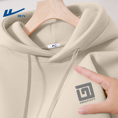 回力2025新款潮流高级感连帽卫衣