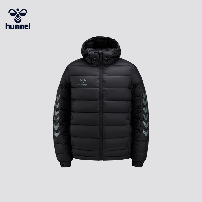 HUMMEL足球运动棉服休闲连帽外套