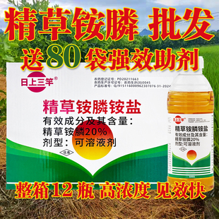 除草剂精草胺磷草铵膦草安磷果园杀草剂农药 20%精草铵磷铵盐正品