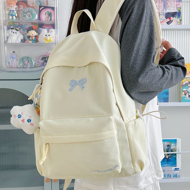 小清新可爱书包女新款休闲百搭背包女双肩旅游轻便大学生初中高中