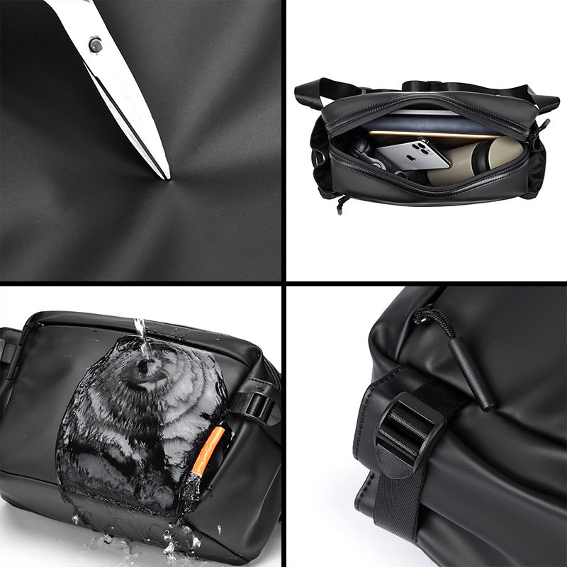 斜挎包男士潮牌大容量胸包休闲跨包多功能商务通勤高级感小背包女