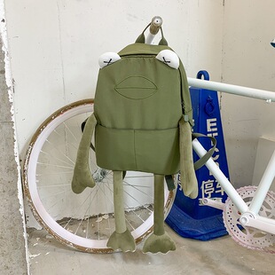 可爱in双肩包搞怪新款卡通玩偶学生书包大学生个性大容量背包女双