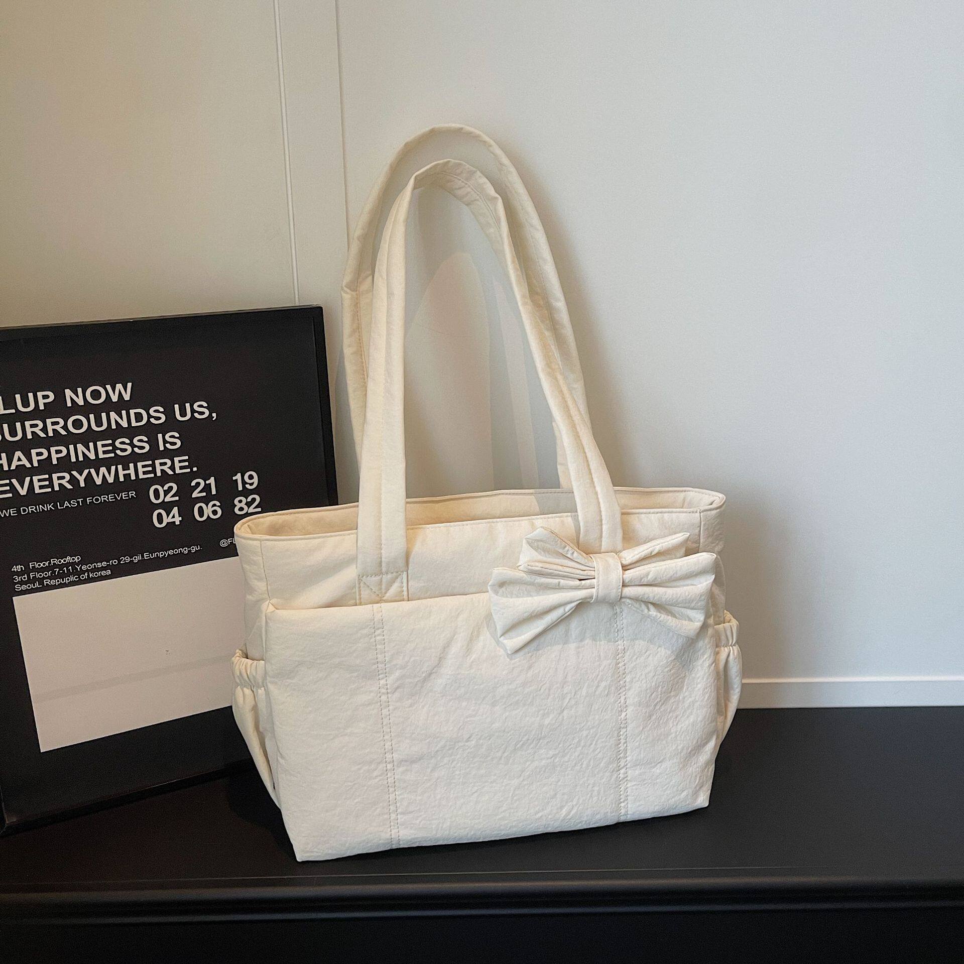 2025新款斜挎包大学生上课包包女两用in风日系大容量纯色单肩包