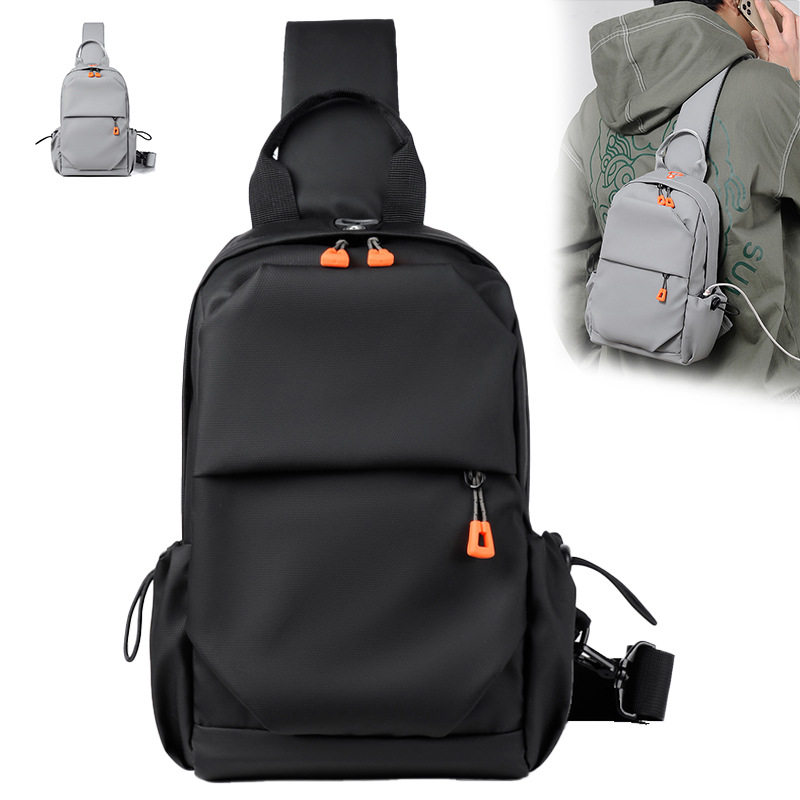 胸包男士大容量背包女双肩旅游轻便时尚通勤小跨包商务多功能斜跨