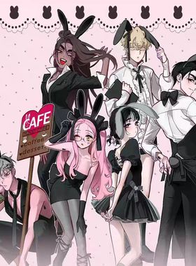 异形舞台Alienstage三周年兔子咖啡厅系列Ivan立牌徽章挂件吧唧