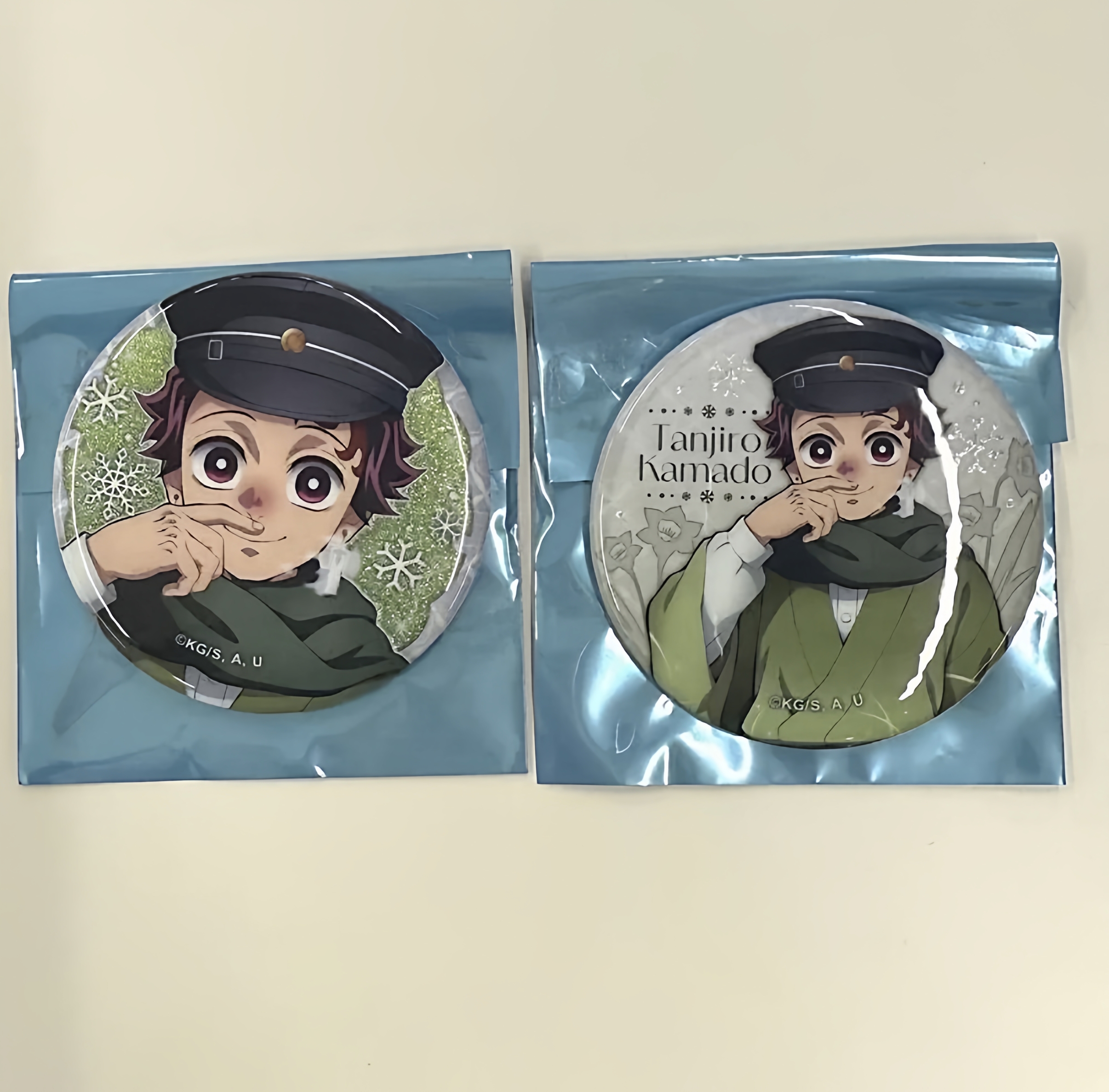 日谷鬼灭之刃AGF2025冬服系列义勇蝴蝶忍炭治郎拍立得吧唧徽章