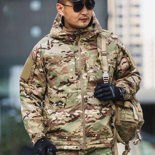 迷彩棉衣战术外套 零下40度热反射新式 冬季 俄罗斯重型防寒棉服男款