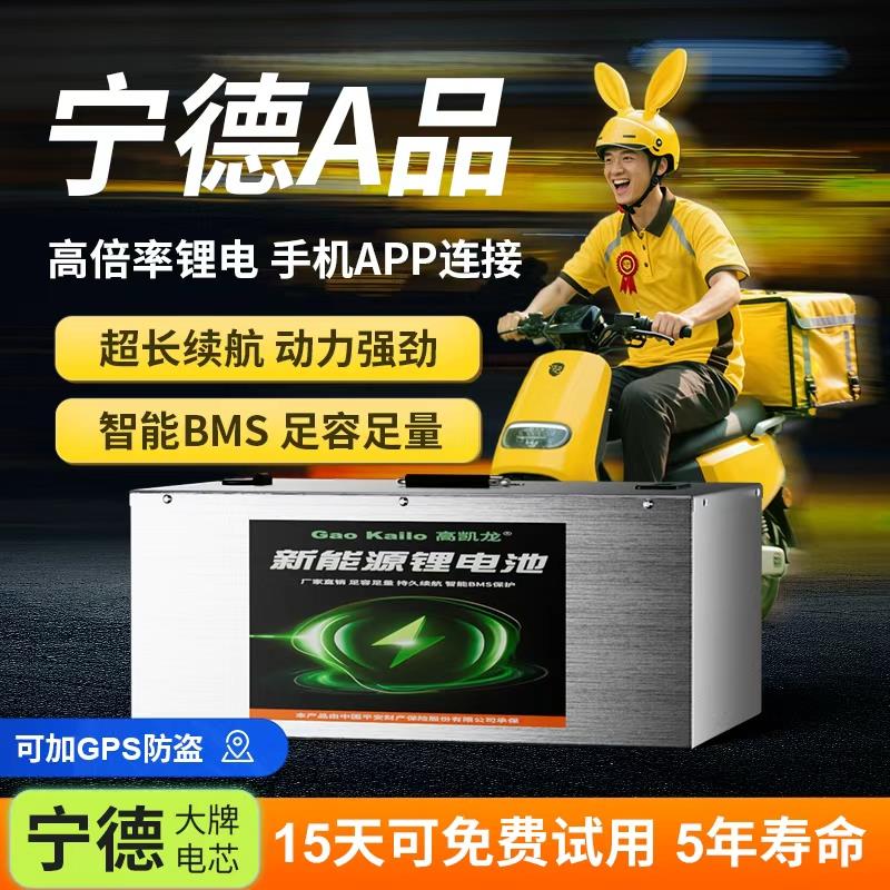 高凯龙电动车锂电池磷酸铁锂72v60V三元锂48V电瓶骑士电动摩托车