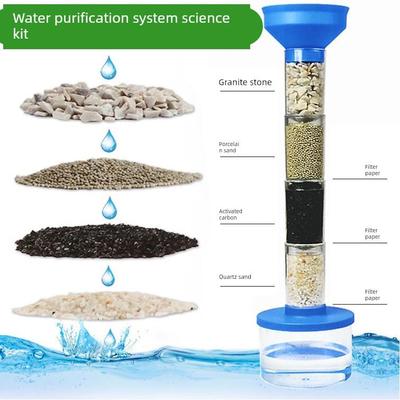 净水器系统科学套装自制简易活性炭过滤实验材料包幼儿园初中化学