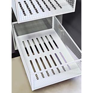 厨房拉篮橱柜抽屉置物架收纳筐衣柜抽拉式柜子分层收纳盒可定制