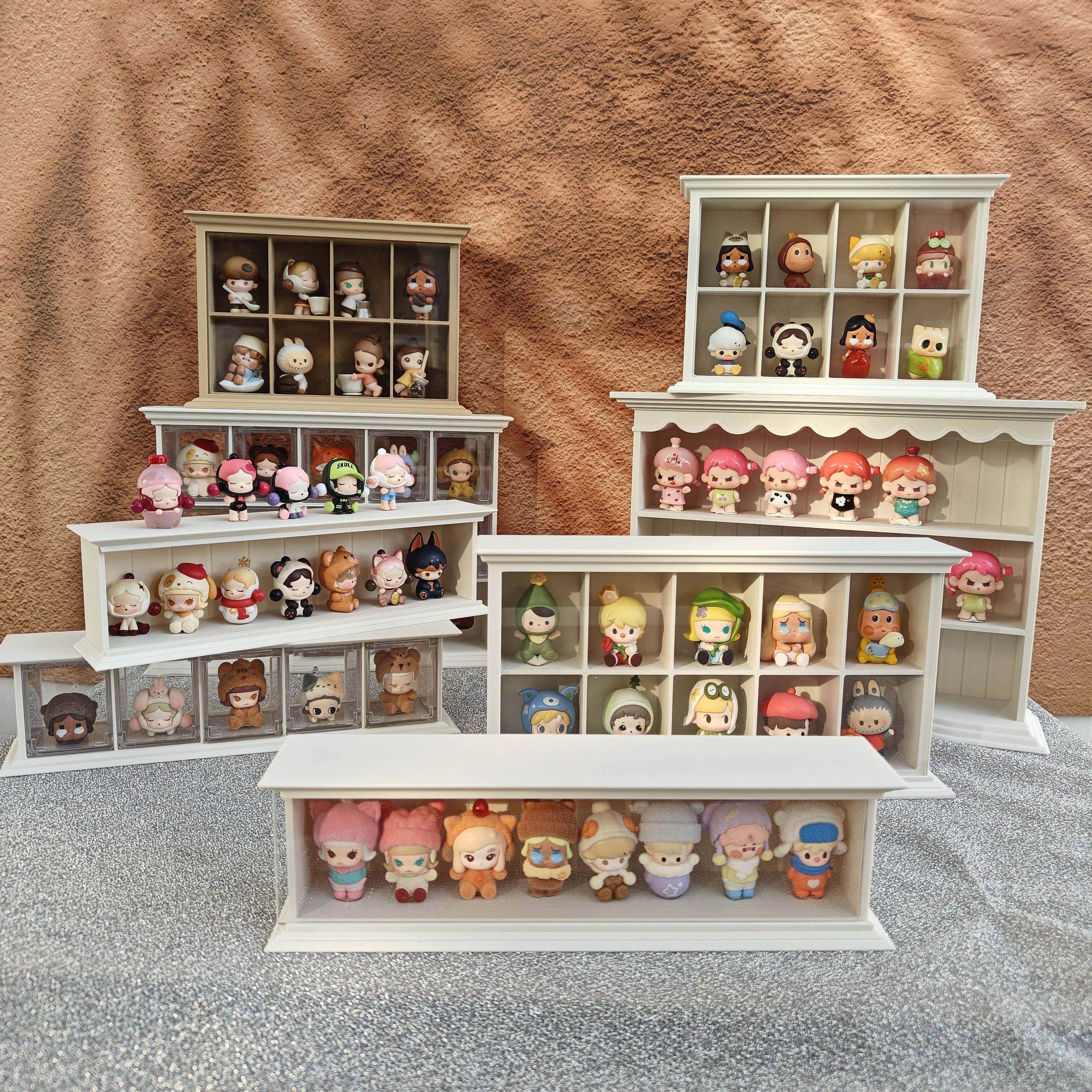 咖啡工厂萌粒盲盒8格10格收纳架展示柜桌面摆设盲盒展示架,收纳整理,手办收纳盒,淘宝优惠券,粉丝福利购,淘宝优惠卷