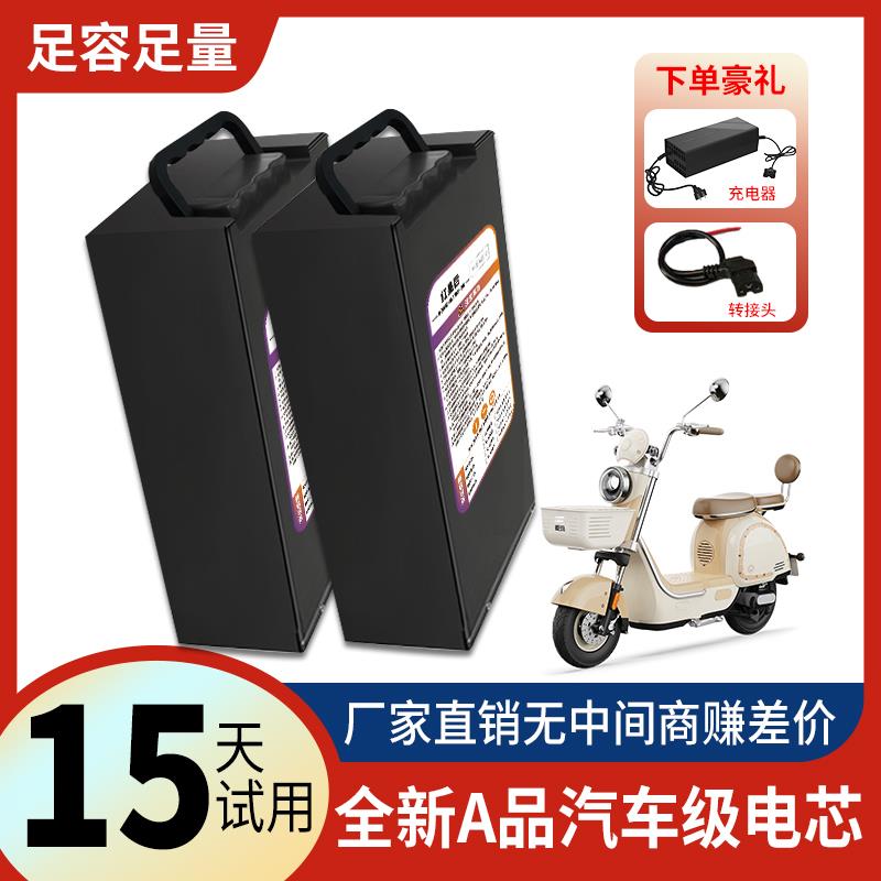 新国标电动车锂电池48V20ah磷酸铁锂三元锂60V72V二三轮外卖电瓶