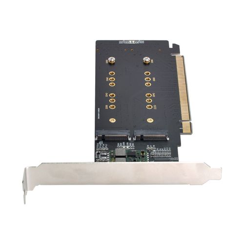 pcie转m2 pcie转nvme 转接卡一拖二 拓展卡磁盘阵列卡VROC转电脑