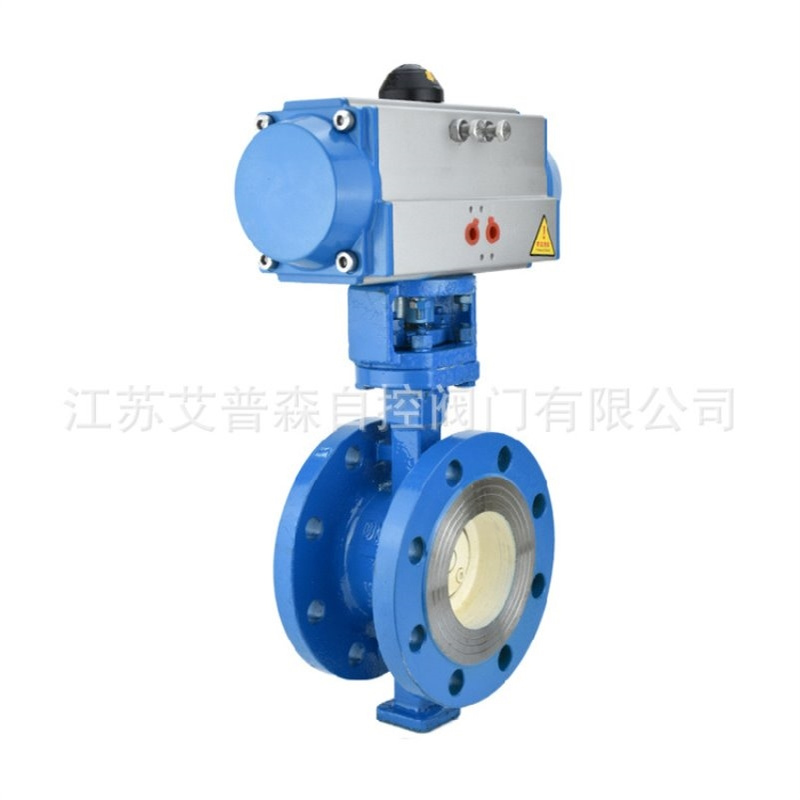 气动硬密封法兰蝶阀 D641H-16/25C气动高温蒸汽三偏心法兰蝶阀蝶
