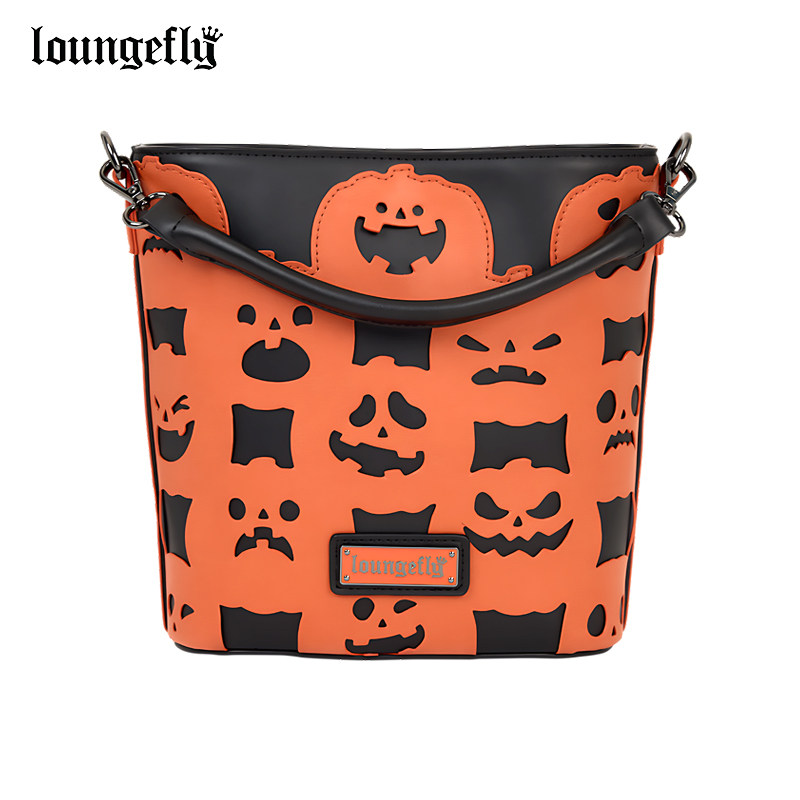 Loungefly官方正品原创万圣节南瓜灯夜光单肩斜挎包手提袋小方包,箱包皮具/热销女包/男包,单肩包,淘宝优惠券,粉丝福利购,淘宝优惠卷