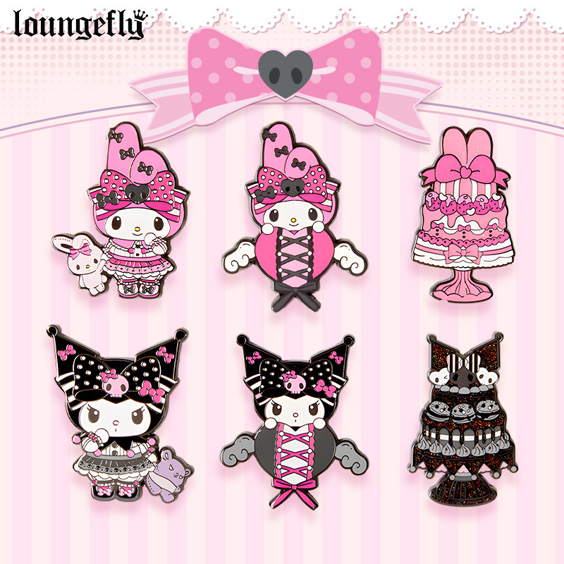 美乐蒂酷洛米徽章盲盒胸针装饰