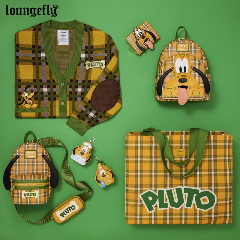 迪士尼布鲁托格纹胸包双肩包