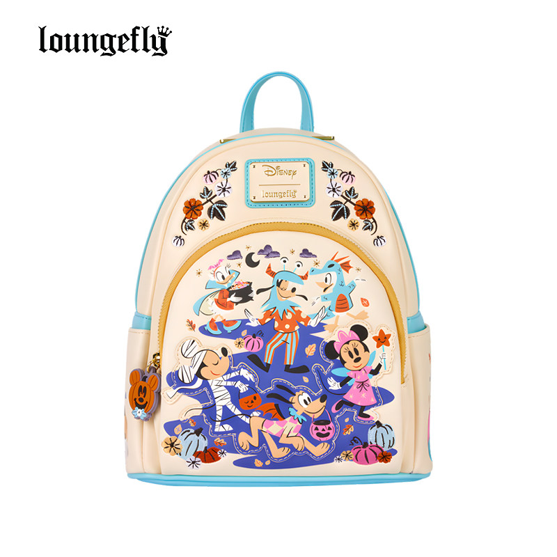 Loungefly迪士尼米奇米妮布鲁托正版周边捣蛋讨糖迷你双肩包背包