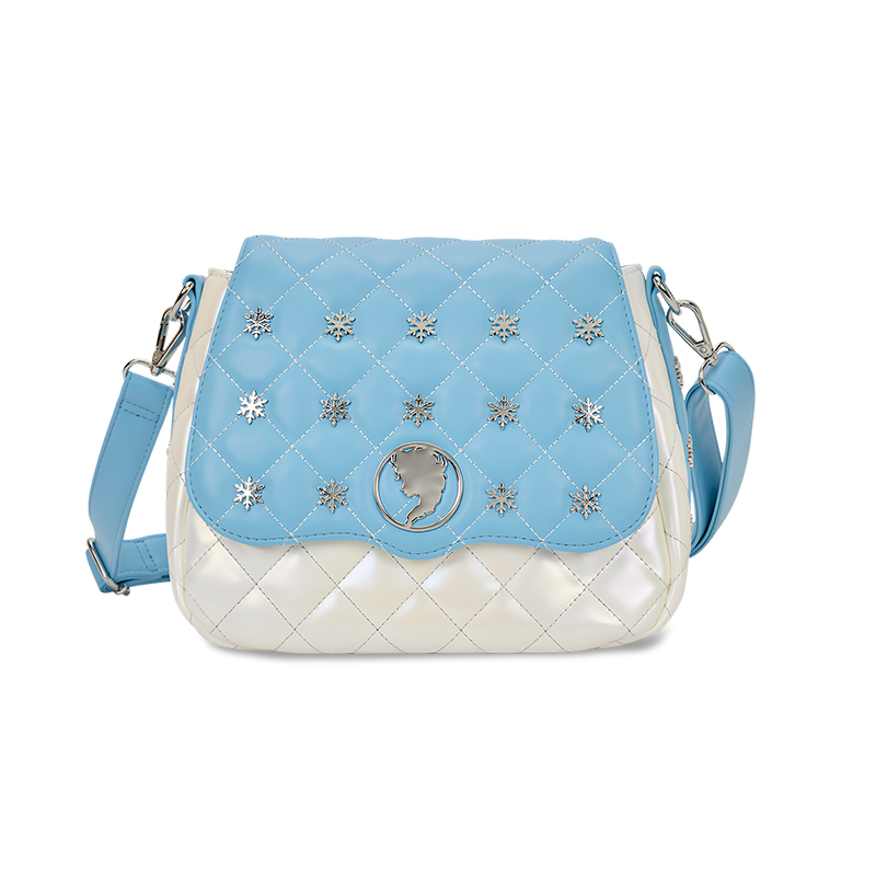 冰雪奇缘艾莎公主菱格斜挎包