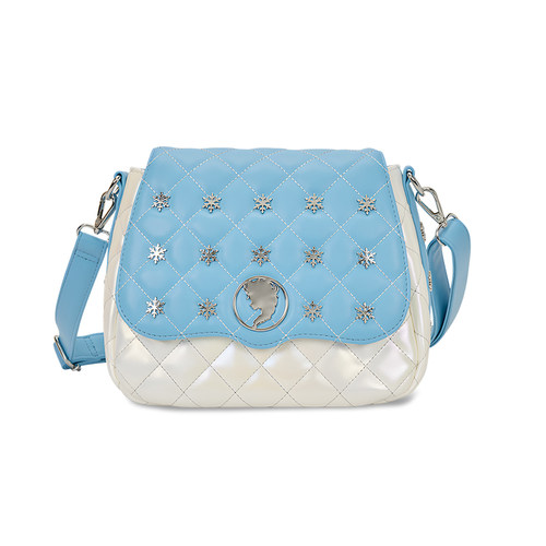 冰雪奇缘艾莎公主菱格斜挎包