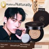 不卸妆 持久 保湿 控油 男士 液体粉底 气垫Bb霜隐藏痘印