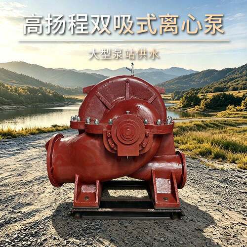 双吸式离心泵大型工业泥浆抽沙泵大流量扬程抽水双吸式离心泵