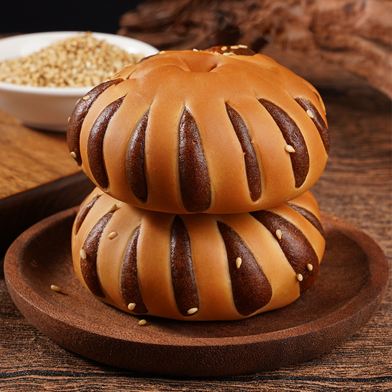 老式红豆圈面包休闲手撕面包